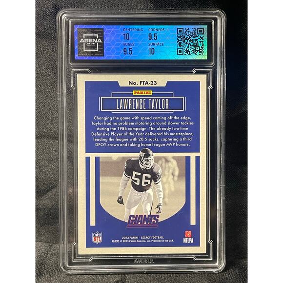 2023 Lawrence Taylor #FTA-23 Panini Legacy For the Ages Graded GEM MINT 10 - Picture 3 of 4